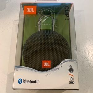 JBL Clip 3 Waterproof Portable Bluetooth Speaker - Forest Green-Z...